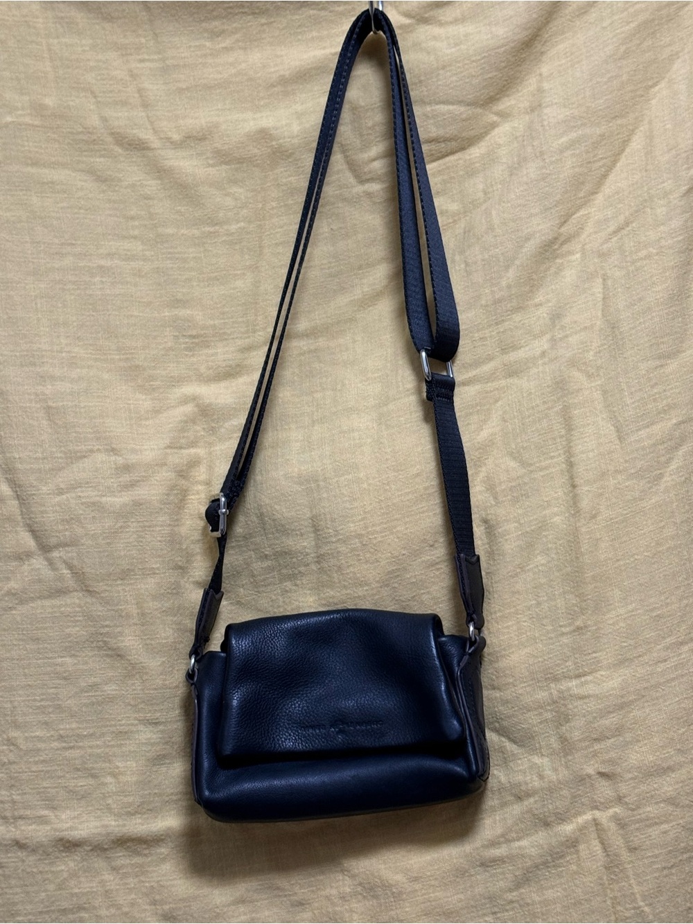 Aimee Kestenberg Black Leather Crossbody Hip or Waist Pack Bag